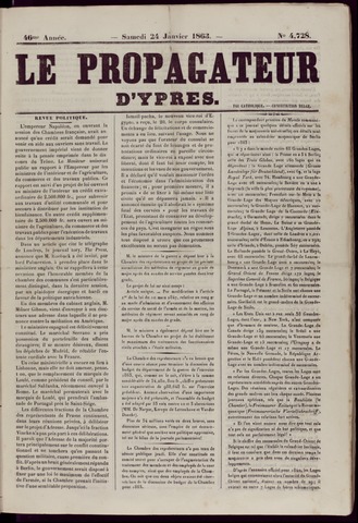 Le Propagateur (1818-1871) 1863-01-24