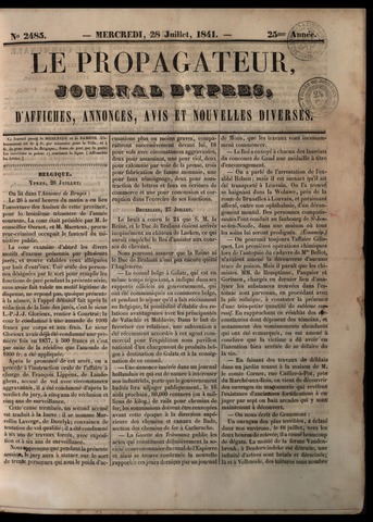 Le Propagateur (1818-1871) 1841-07-28