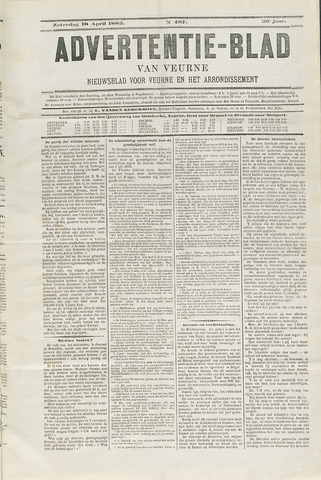 Het Advertentieblad (1825-1914) 1885-04-18