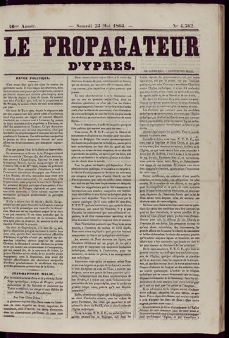 Le Propagateur (1818-1871) 1863-05-23