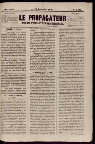 Le Propagateur (1818-1871) 1856-12-27