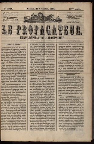 Le Propagateur (1818-1871) 1843-11-25
