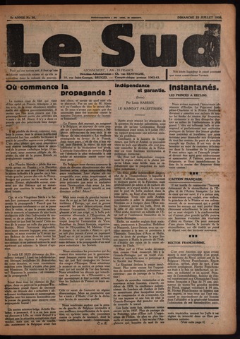 Le Sud (1934-1939) 1939-07-23