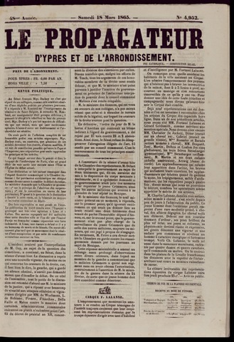 Le Propagateur (1818-1871) 1865-03-18