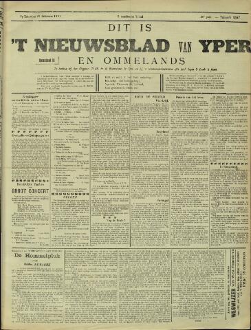 Nieuwsblad van Yperen en van het Arrondissement (1872-1912) 1911-02-25