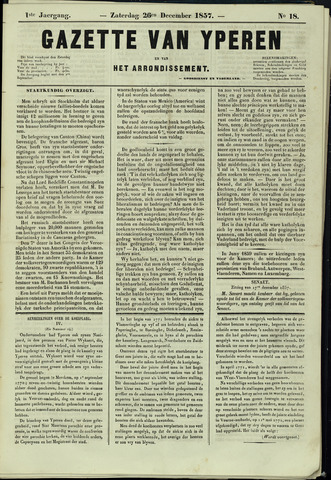 Gazette van Yperen (1857-1862) 1857-12-26
