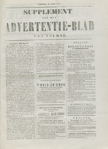 Het Advertentieblad (1825-1914) 1874-04-22
