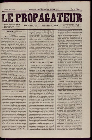 Le Propagateur (1818-1871) 1858-11-10