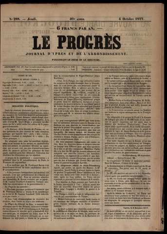 Le Progrès (1841-1914) 1877-10-04