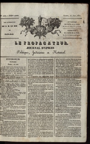 Le Propagateur (1818-1871) 1830-06-26