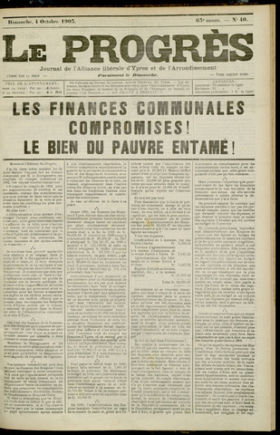 Le Progrès (1841-1914) 1903-10-04