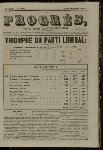 Le Progrès (1841-1914) 1851-10-30