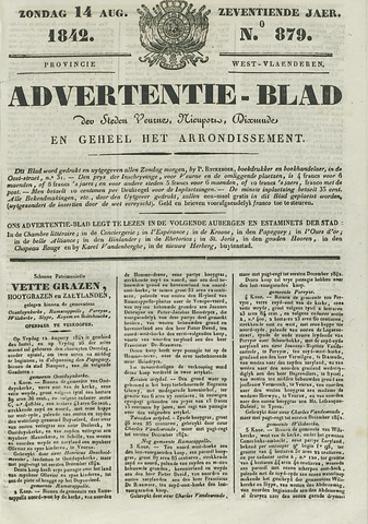 Het Advertentieblad (1825-1914) 1842-08-14