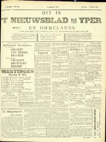 Nieuwsblad van Yperen en van het Arrondissement (1872 - 1912) 1910-05-07