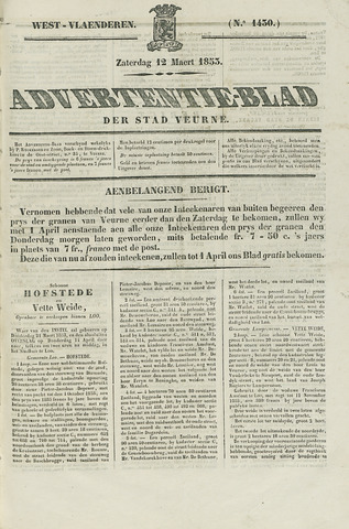 Het Advertentieblad (1825-1914) 1853-03-12