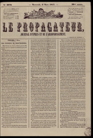 Le Propagateur (1818-1871) 1847-03-03