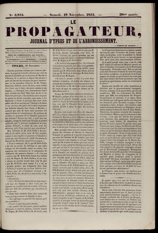 Le Propagateur (1818-1871) 1854-11-18