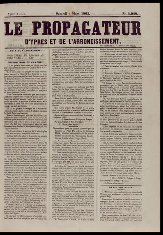 Le Propagateur (1818-1871) 1865-03-04