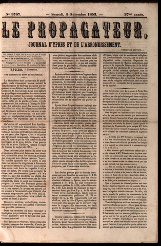 Le Propagateur (1818-1871) 1853-11-05