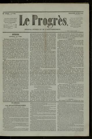 Le Progrès (1841-1914) 1848-05-21