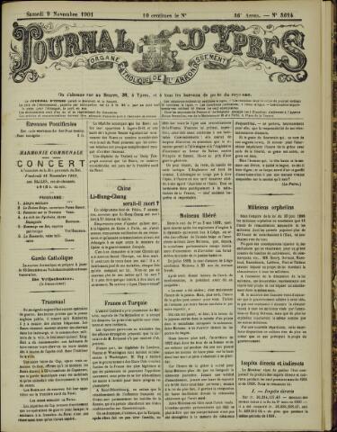 Journal d’Ypres (1874 - 1913) 1901-11-09
