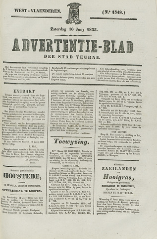 Het Advertentieblad (1825-1914) 1855-06-16