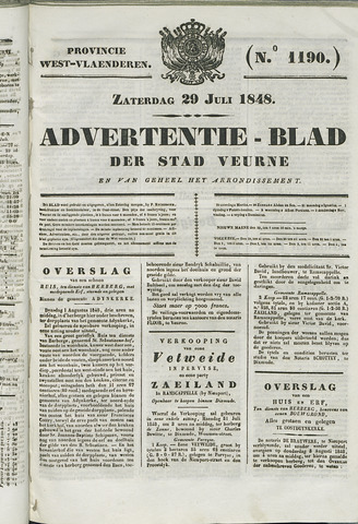 Het Advertentieblad (1825-1914) 1848-07-29