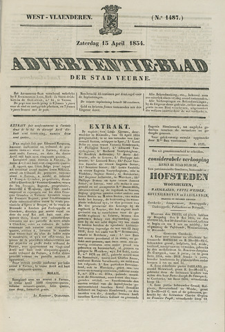 Het Advertentieblad (1825-1914) 1854-04-15