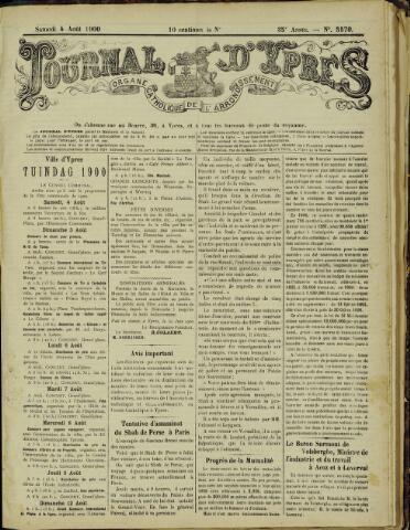 Journal d’Ypres (1874-1913) 1900-08-04