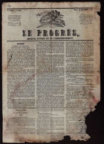 Le Progrès (1841-1914) 1843-09-21