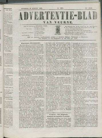Het Advertentieblad (1825-1914) 1868-08-22