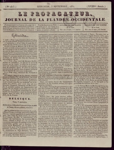 Le Propagateur (1818-1871) 1834-09-03