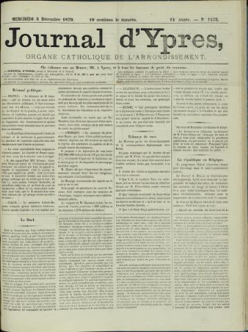 Journal d’Ypres (1874 - 1913) 1879-12-03