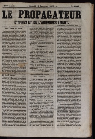 Le Propagateur (1818-1871) 1870-12-10