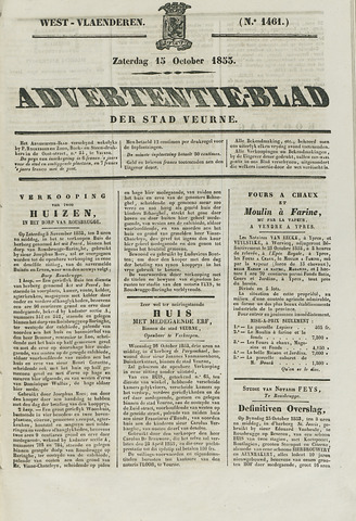 Het Advertentieblad (1825-1914) 1853-10-15