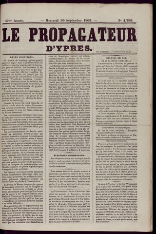 Le Propagateur (1818-1871) 1863-09-30