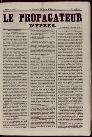 Le Propagateur (1818-1871) 1863-03-21