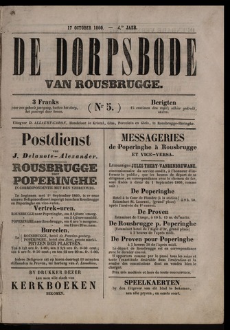 De Dorpsbode van Rousbrugge (1856-1866) 1860-10-17