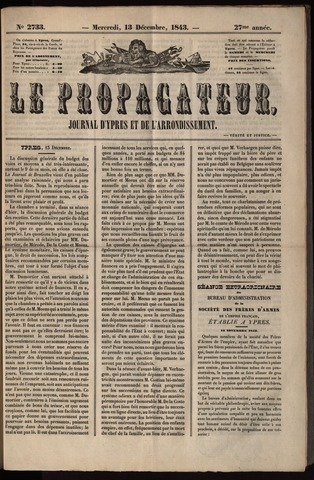 Le Propagateur (1818-1871) 1843-12-13