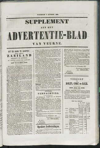 Het Advertentieblad (1825-1914) 1861-10-02