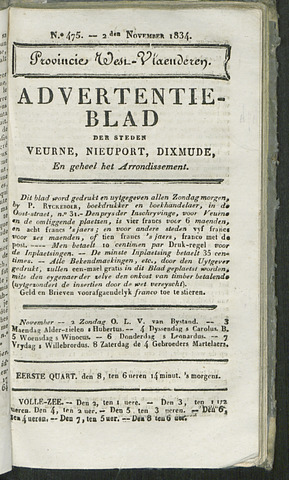 Het Advertentieblad (1825-1914) 1834-11-02