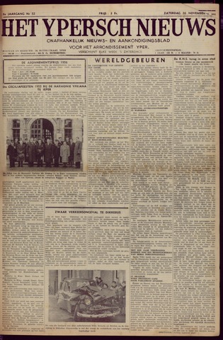 Het Ypersch nieuws (1929-1971) 1955-11-26