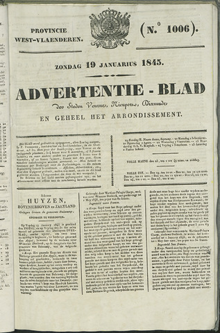 Het Advertentieblad (1825-1914) 1845-01-19