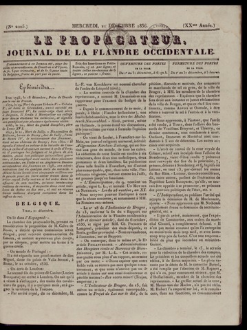 Le Propagateur (1818-1871) 1836-12-21
