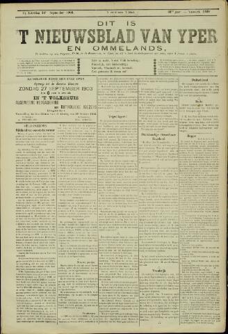 Nieuwsblad van Yperen en van het Arrondissement (1872-1912) 1903-09-26
