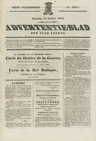 Het Advertentieblad (1825-1914) 1854-10-14