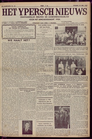 Het Ypersch nieuws (1929-1971) 1969-05-30