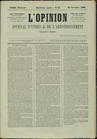 L’Opinion (1863-1873) 1866-11-25
