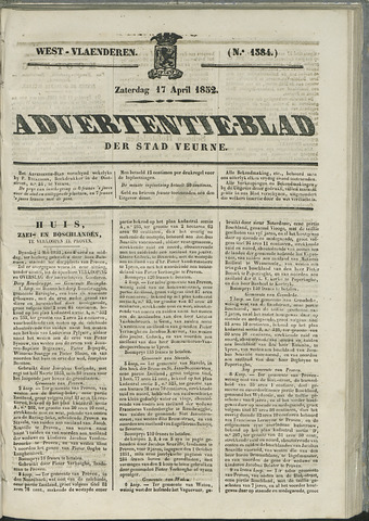 Het Advertentieblad (1825-1914) 1852-04-17