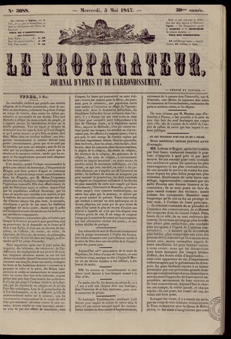 Le Propagateur (1818-1871) 1847-05-05